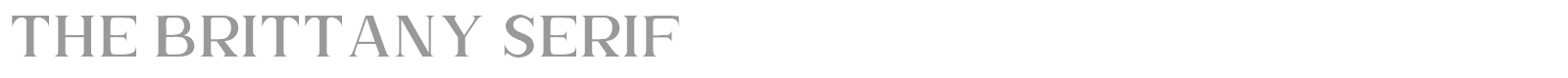 The Brittany Serif font preview